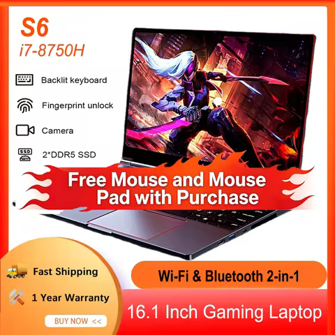S6 Laptop Gamer Intel Core I9-13900HK RTX4050 6G 16.1 Inch 4800mah Gaming Laptop Fingerprint DDR5 14