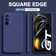 WH Realme 5 5i 6i 6 7 7i 8 Pro 4G C3 C17 Square Soft TPU Candy Color Silicone Case Shockproof Cover
