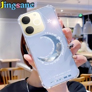 Jingsanc Ốp Điện thoại mềm trong suốt chống rơi bốn góc dày dặn cho Realme Note 70 trong suốt chống