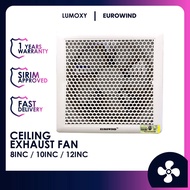 LMY_ SIRIM Ceiling Exhaust Fan 8" 10" 12" Ekzos Air Ejector Ventilation Fans Bedroom Toilet Bathroom