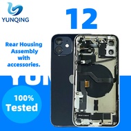 Used Full Back Housing Assembly Compatible with iPhone 12，Dismantled Unit Rear Cover Middle Frame
