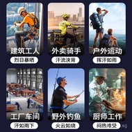 Rechargeable Mini Fan for Construction Site, Waist Hanging Fan, Indoor and Outdoor, with Lanyard, Cl