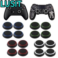 LUSIT 4pcs Joystick Cap  Silicone Game Thumb Stick Grip for PS3 PS4 XBOX One