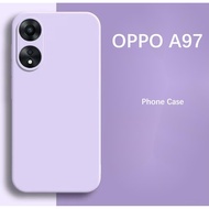 【Trend Front】 For OPPO A97 Case Fall prevention Silicone Full Case Classic Solid Color Phone Case Co
