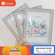 FRAME GAMBAR SAIZ A4 6R 8X10in READY STOCK MURAH BAJET KACA SIMPLE SIJIL WALL DECO