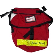 กระเป๋าวินเทจ90 British Post Royal Mail Yellow Stripe Delivery Bag (USED) B1YU วัสดุไนลอน กันน้ำ100%