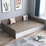 【MY】 Tatami Bed Frame Bed Frame With Storage Single/Super Single/Queen/King Bed Frame Storage Bed Fr