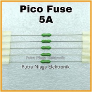 Pico Fuse 5A / Axial 5 Amp Fuse / R Fuse 5 Ampere Fuse Littlefuse Fuse Resistor Fuse fast acting