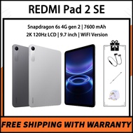 REDMI Pad 2 SE Snapdragon 6s 4G gen 2 7600 mAh 2K 120Hz LCD 9.7 inch WiFI Version Redmi Tablet