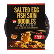 Gold Chef Spicy Mala Salted Egg Fish Skin Instant Noodles 125g