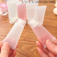 5pcs-20/30/50/100ML Refillable Empty Tube Bottle, Cosmetic Container Bottle With Screw Cap For Lotio