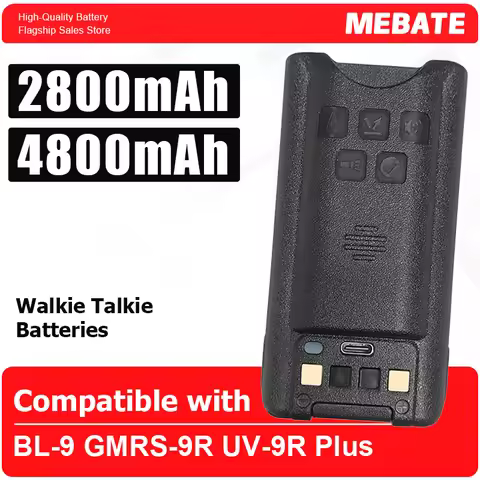 For Baofeng UV-9R Pro Battery 2800/4800mAh UV-9R Plus Enlarge Li-ion Batteries Type-C Charging BL-9 