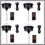 (VCBZ) 4X Rotating Disco Ball Motor Lights with Remote,18 LEDs for 12 16 20 24inch Mirror Ball Rotat