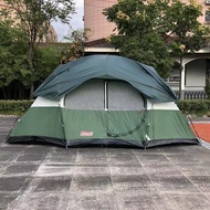 Inventory Treatment Portable One Room Outdoor Camping Double-Layer Rainproof Windproof Tent 8-10 Peo