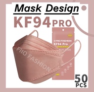 FIIO 100PCS KF94 Face Mask original 50 pcs Version korea facemask disposable mask face Pink with des