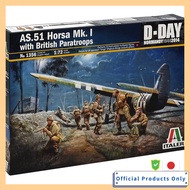 Platz Italeri 1/72 WW2 UK AS.51 Horsa Mk.I with British Airborne Figures Plastic Model IT1356