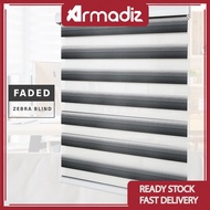 AMZ Double Zebra Blind Two Layer Roller Blind Modern Darkening Blind/Office Blind Window Blind [READ