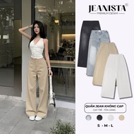 JEANISTA.STU Women's Wide Leg Jeans WITHOUT RISE – Beautiful Low-Rise Jeans, Durable Jeans Low Rise 