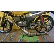 2T🔥 EXHAUST PIPE ON EKZOS BUNYI PADU 125zr RXZ Y100 Y110 RG GL RACING Dinamik RGV SS2 OPEN SENAPANG 