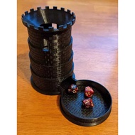 Folding Dice Tower Board Game Accessory Medieval Castle Tower Tarkosul Dnd Board Game Dice Tower