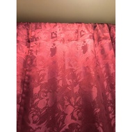 Used metallic Red Flora Curtain H230cm x W170cm Slide in type