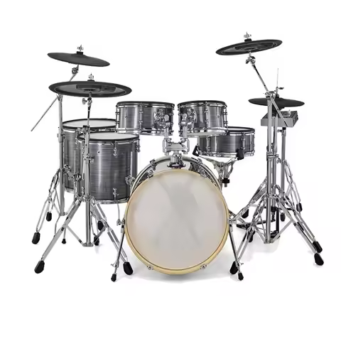 XD-2000C-KM Brushed Silver Color Acoustic Design Electronic Drum Set