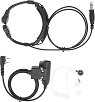 Tactical Throat Mic Earpiece Headset,Noise Reduction Adjustable Radio WalkieTalkie Headset with U94 