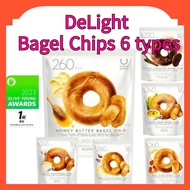 [Olive Young] DeLight Project Bagel Chips 6 types(60g) Low calorie. Garlic Butter/Choco Cinnamon/Honey Butter/Pizza/Cream soup/Corn soup