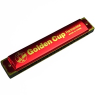 Golden Cup Harmonica 20 Channel Key C Model JH020-1RD-Red (Harmonica C)
