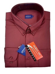 เสื้อเชิ้ตสีแดงเลือดหมูแขนยาว ยี่ห้อArrow