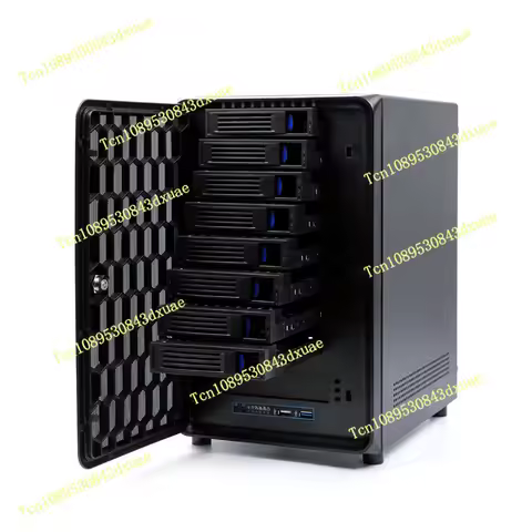 8-bay NAS chassis, 8-bay NAS hot swappable ITX mini tower home network storage chassis