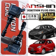 (WARRANTY 1YEAR) ANSHIN JAPAN IGNITION PLUG COIL MITSUBISHI MIRAGE ATTRAGE 1.2