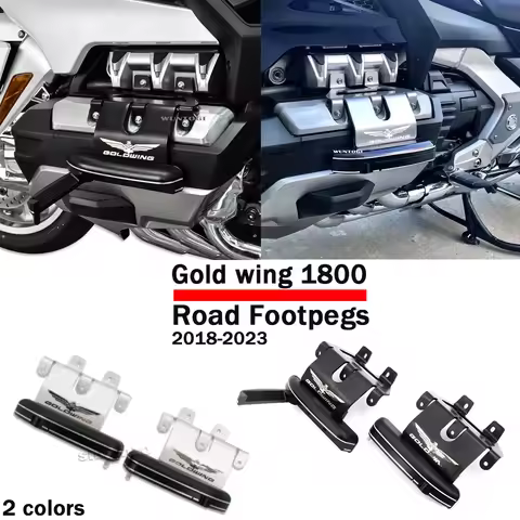 For Honda Gold Wing GL1800 F6B Highway Pegs Foot Pedal Goldwing 1800 Accessories Adjustable Peg Moun