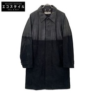 Golden Goose 黑色 G33MP566 皮革 Switch 長外套，M 碼（二手）