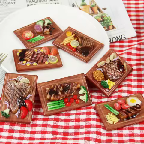 Creative Realistic Tomahawk Steak Fridge Magnet Miniature Model Highly Realistic Numerous Details Ho