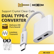 MOXOM Audio Adapter Type C To Type C Adapter MDAX20 Type C Converter Audio Converter Earphone Adapte