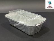 MYCHEF 4572-P Aluminium Foil Tray with Clear Lid (5 sets ±) / Rectangular / Foil Tray 4572 - P