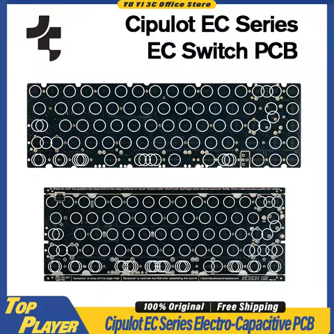 Cipulot EC Series Electro-Capacitive PCB EC60X-SE (60%) & EC65X (65%) Hot-Swap QMK/VIA Programmable 