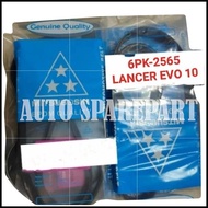 NEWEST FAN BELT FANTALI 6PK2565 MITSUBISHI LANCER EVO 10 EVO-10 6PK-2565 