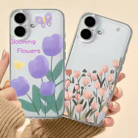 Tulip Case for VIVO V40 Lite V30E V29E V27E V25E V21E V23E V25 V27 Pro V21 V23 V20 SE Y28S Y18 Y20 Y