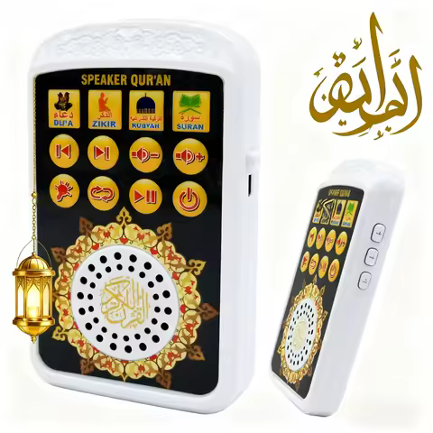 Compact Quran Player Digital Islamic Speaker for Prayer Recitation Portable Light Weight Audio Devic