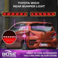 ✸ ◐ ☌ Toyota Wigo 2012 - 2023 ( Gen 1& Gen2 ) Rear Bumper Light Special Design Rear Bumper Lights 2