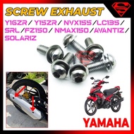 SCREW EXHAUST SKRU MUFFLER COVER YAMAHA Y15 Y125 NVX LC 135 LC 135Y125Z Y125ZR SRL AVANTIZ ORIGINAL 