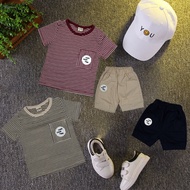 Uson Boys' Short Sleeve T-Shirt and Shorts Set 1S807BC 1S5818BC 1S5821BC 1S5836BC (3 Months - 36 Mon