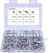 72 Pcs M6 T-Nuts Screws Kit, for 1010 2525 V Slot Aluminum Extrusion Profiles,12mm 14mm 16mm 304 Sta