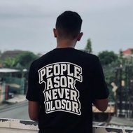 People Asor Never Dlosor T-shirt Bauu T-shirt Distro People Asor Never Dlosor Men's Tops Wanita Clot