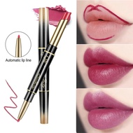 2 in 1 Makeup Lipstick Lip Liner Pencil Waterproof Lipstick Pen Long Lasting Non Sticky Lipstick Lip