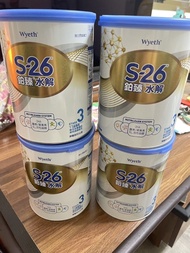 全新 奶粉 S26 Wyeth 惠氏 S-26 鉑臻水解配方 3號