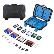 【Support-Cod】 Camera Tf Cf Sd Memory Case Waterproof Box Storage Holder Max 27 Cards For 4cf 8sd9tf1