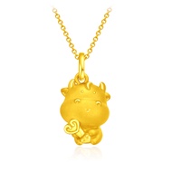 CHOW TAI FOOK 999 Pure Gold Pendant: Ox R25393